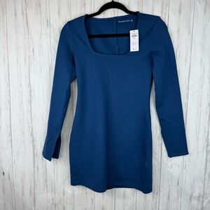 Abercrombie and Fitch NWT blue body con dress Small